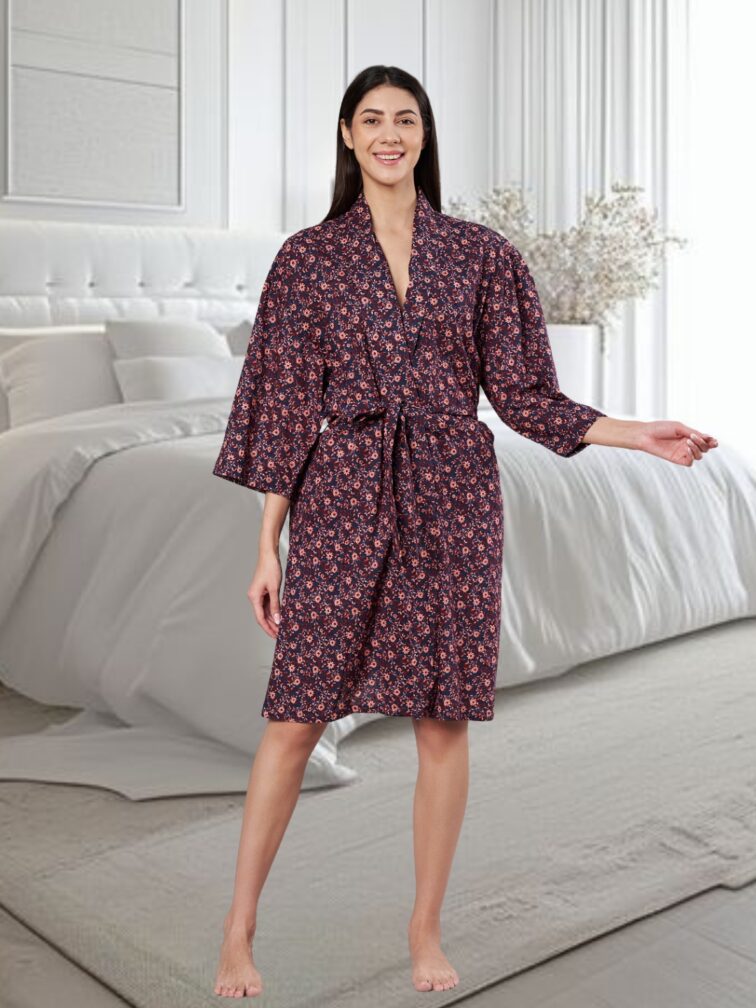 Amagyaa Women’s Premium Printed Bathrobe