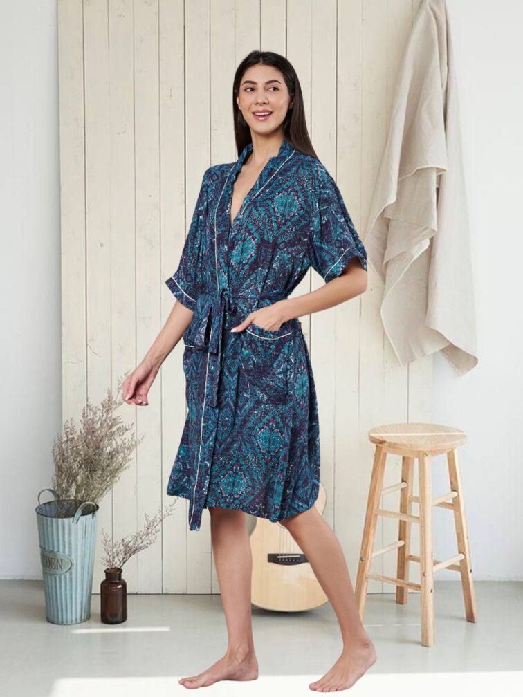 Amagyaa Women’s Premium Printed Bathrobe