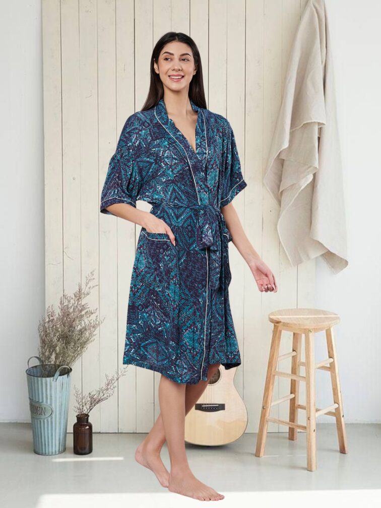 Amagyaa Women’s Premium Printed Bathrobe