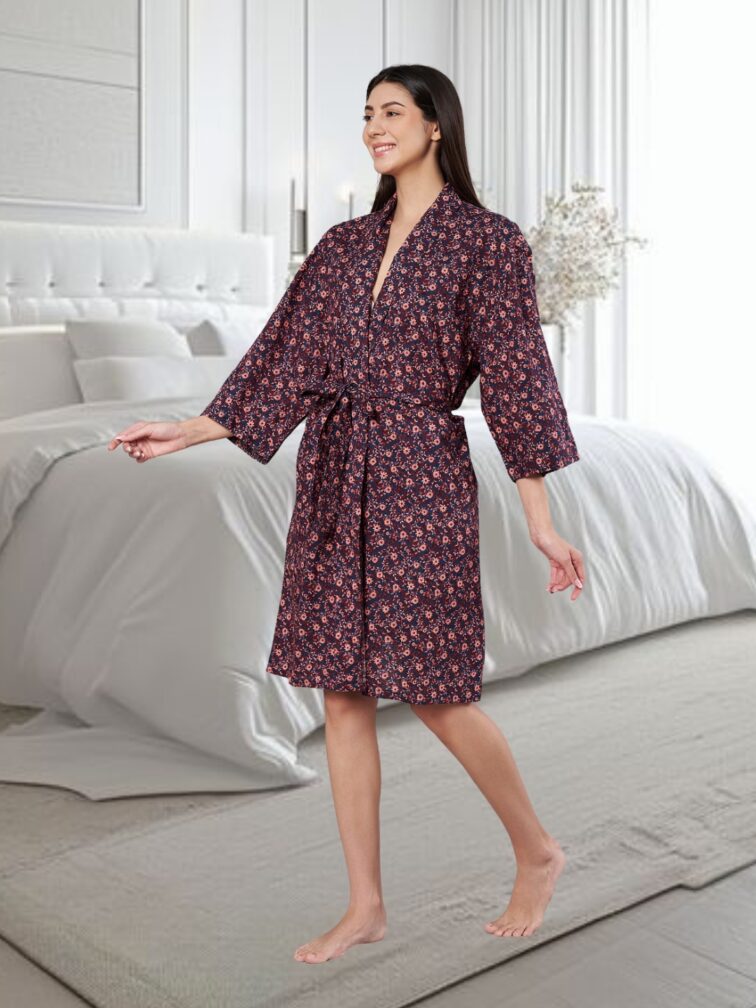 Amagyaa Women’s Premium Printed Bathrobe