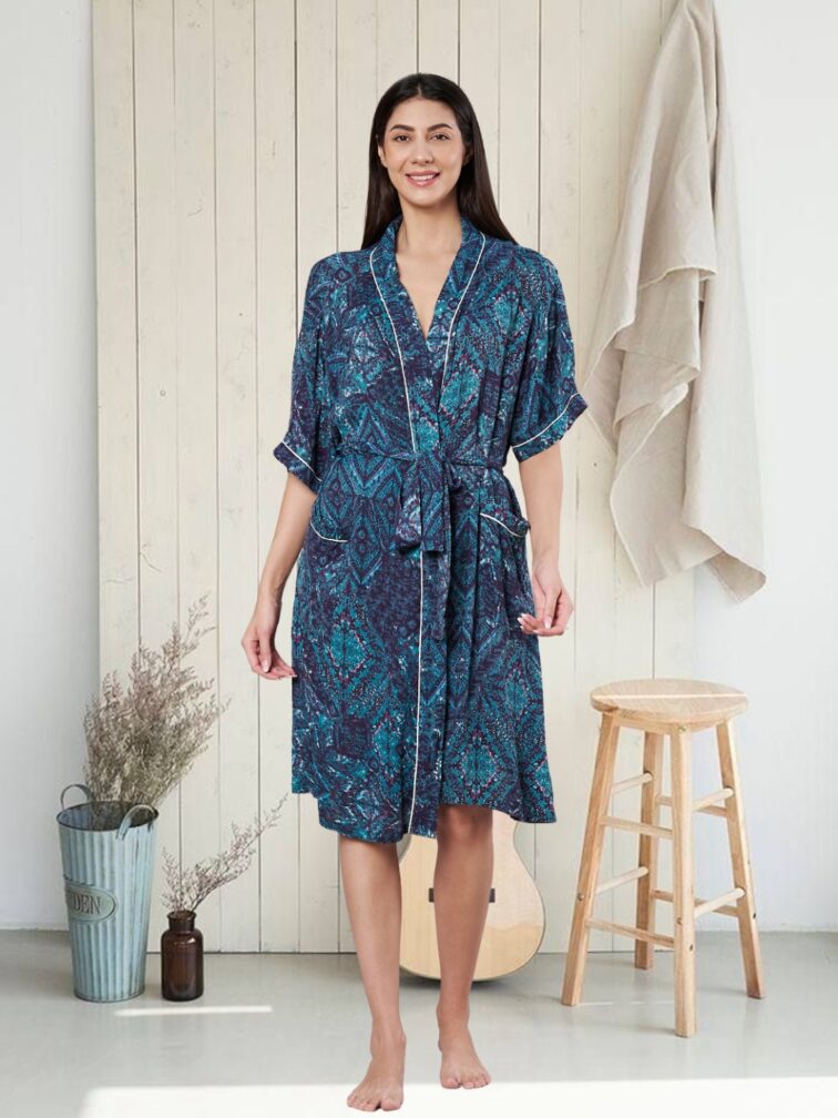 Amagyaa Women’s Premium Printed Bathrobe